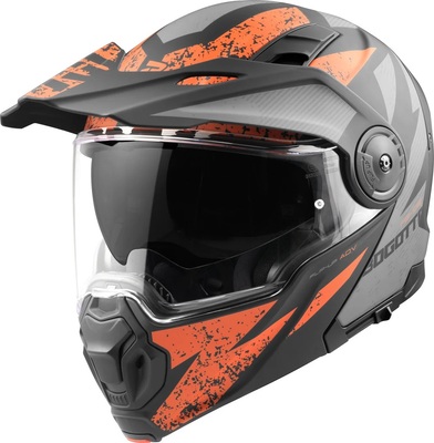 Bogotto V151 Sacro Casco, nero opaco/arancione, XL